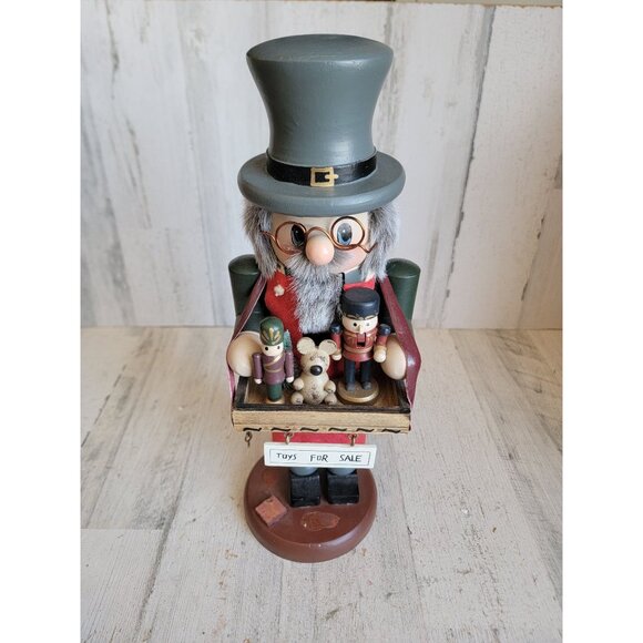 Zim toy vendor nutcracker AS IS Xmas vintage figure decor - Picture 1 of 14